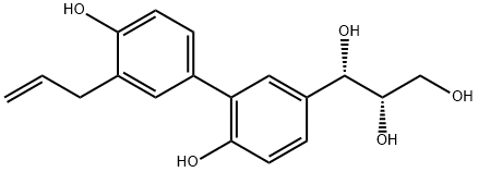 (1S,2S)-threo-Honokitriol Struktur
