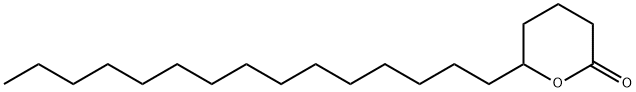 2H-Pyran-2-one, tetrahydro-6-pentadecyl- Struktur