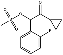 Ethanone, 1-cyclopropyl-2-(2-fluorophenyl)-2-[(methylsulfonyl)oxy]-|