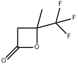 2-Oxetanone, 4-methyl-4-(trifluoromethyl)- Struktur