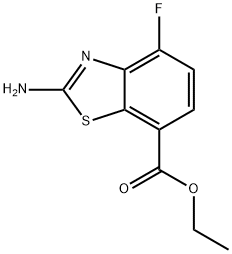 ethyl 2-amino-4-fluoro-1,3-benzothiazole-7-carboxylate,1101551-00-1,结构式