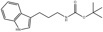 [3-(1H-Indol-3-yl)-propyl]-carbamic acid tert-butyl ester 结构式