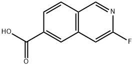 3-氟异喹啉-6-羧酸,1104071-70-6,结构式
