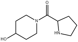 Methanone, (4-hydroxy-1-piperidinyl)-2-pyrrolidinyl- 化学構造式