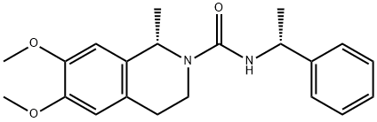 2(1H)-Isoquinolinecarboxamide, 3,4-dihydro-6,7-dimethoxy-1-methyl-N-(1-phenylethyl)-, [S-(R*,S*)]- (9CI)