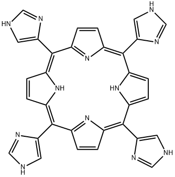 5,10,15,20-tetra-1H-imidazol-4-yl-21H,23H-Porphine Structure