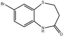 1,5-Benzothiazepin-4(5H)-one, 8-bromo-2,3-dihydro- 化学構造式