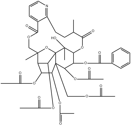 雷公藤次碱, 11088-09-8, 结构式