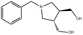 3,4-Pyrrolidinedimethanol, 1-(phenylmethyl)-, (3S-trans)- (9CI),111051-21-9,结构式