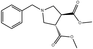 (3S,4S)-1-苄基吡咯烷-3,4-二羧酸二甲酯,111186-67-5,结构式