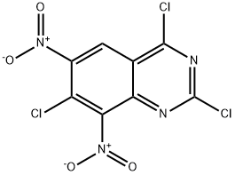 Quinazoline, 2,4,7-trichloro-6,8-dinitro- Structure