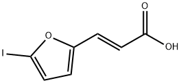 2-Propenoic acid, 3-(5-iodo-2-furanyl)-, (E)- (9CI) 结构式