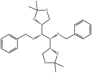 D-Mannitol, 1,2:5,6-bis-O-(1-methylethylidene)-3,4-bis-O-(phenylmethyl)- Structure