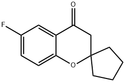 Spiro[2H-1-benzopyran-2,1'-cyclopentan]-4(3H)-one, 6-fluoro-,111478-02-5,结构式