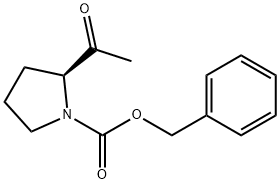 1-Pyrrolidinecarboxylic acid, 2-acetyl-, phenylmethyl ester, (2S)- Structure