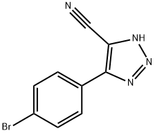 4-(4-溴苯基)-1H-1,2,3-三唑-5-甲腈 结构式