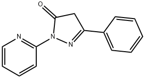 3-苯基-1-(吡啶-2-基)-4,5-二氢-1H-吡唑-5-酮,111987-96-3,结构式