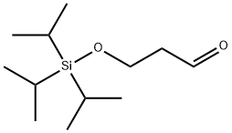 Propanal, 3-[[tris(1-methylethyl)silyl]oxy]- Struktur