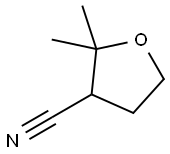 3-Furancarbonitrile, tetrahydro-2,2-dimethyl- 化学構造式