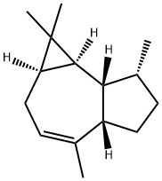 1H-Cycloprop[e]azulene, 1a,2,4a,5,6,7,7a,7b-octahydro-1,1,4,7-tetramethyl-, (1aR,4aS,7R,7aR,7bS)- 化学構造式