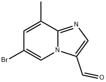 6-bromo-8-methylH-imidazo[1,2-a]pyridine-3-carbaldehyde 化学構造式