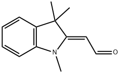 (Z)-2-(1,3,3-三甲基吲哚-2-亚基)乙醛, 1127303-63-2, 结构式