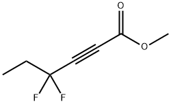 2-Hexynoic acid, 4,4-difluoro-, methyl ester,112780-02-6,结构式