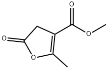 3-Furancarboxylic acid, 4,5-dihydro-2-methyl-5-oxo-, methyl ester Structure