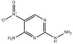 2-hydrazinyl-5-nitropyrimidin-4-amine Structure