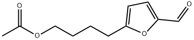 2-Furancarboxaldehyde, 5-[4-(acetyloxy)butyl]- Structure