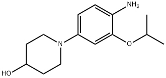 1-(4-氨基-3-异丙氧基苯基)哌啶-4-醇, 1130146-81-4, 结构式