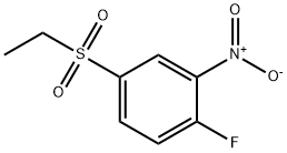 Benzene, 4-(ethylsulfonyl)-1-fluoro-2-nitro- 化学構造式