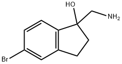 1-(氨基甲基)-5-溴-2,3-二氢-1H-茚满-1-醇, 1132943-67-9, 结构式