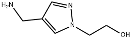 1H-Pyrazole-1-ethanol, 4-(aminomethyl)- Struktur