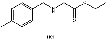 2-{[(4-甲基苯基)甲基]氨基}乙酸乙酯盐酸盐,1135104-24-3,结构式