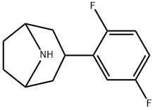 8-Azabicyclo[3.2.1]octane, 3-(2,5-difluorophenyl)- Structure