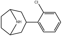 8-Azabicyclo[3.2.1]octane, 3-(2-chlorophenyl)- Structure