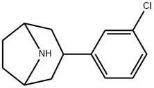 8-Azabicyclo[3.2.1]octane, 3-(3-chlorophenyl)- Structure