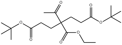 1,3,5-Pentanetricarboxylic acid, 3-acetyl-, 1,5-bis(1,1-dimethylethyl) 3-ethyl ester Structure