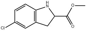 5-氯-2,3-二氢-1H-吲哚-2-甲酸甲酯,113896-03-0,结构式