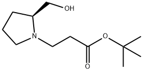 1-Pyrrolidinepropanoic acid, 2-(hydroxymethyl)-, 1,1-dimethylethyl ester, (S)- (9CI) Structure