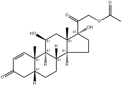 5β-4,5-Dihydro Prednisolone 21-Acetate Structure