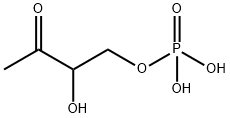 2-Butanone, 3-hydroxy-4-(phosphonooxy)- Structure