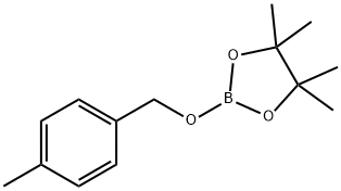 1,3,2-Dioxaborolane, 4,4,5,5-tetramethyl-2-[(4-methylphenyl)methoxy]-,1143018-79-4,结构式