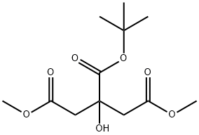 2-tert-butyl 1,3-dimethyl 2-hydroxypropane-1,2,3-tricarboxylate(WXC09003) Struktur