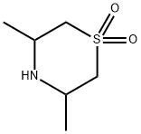 3,5-Dimethyl-thiomorpholine 1,1-dioxide Struktur