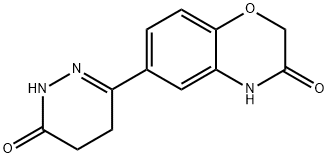 JR-6602, 6-(1,4,5,6-Tetrahydro-6-oxopyridazin-3-yl)-2H-benzo[b][1,4]oxazin-3(4H)-one, 97% Struktur