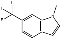 1H-Indole, 1-methyl-6-(trifluoromethyl)- 化学構造式