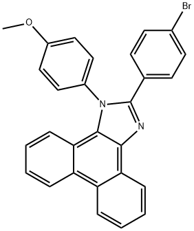 2-(4-Bromophenyl)-1-(4-methoxyphenyl)-1H-phenanthro[9,10-d]imidazole Struktur