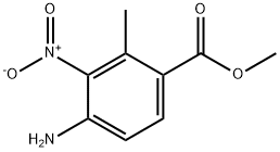 Benzoic acid, 4-amino-2-methyl-3-nitro-, methyl ester Structure